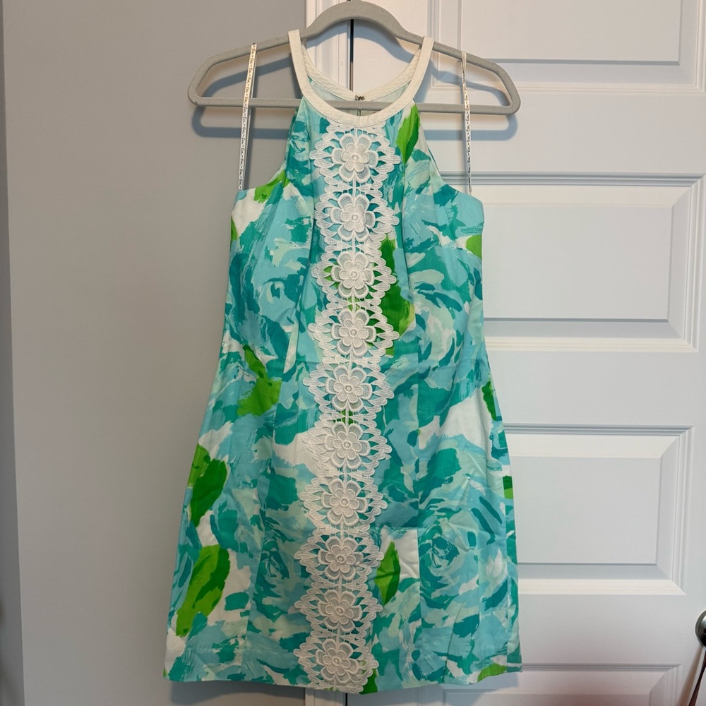 Lilly Pulitzer Spa Blue First Impressions Pearl Shift | Size 8
